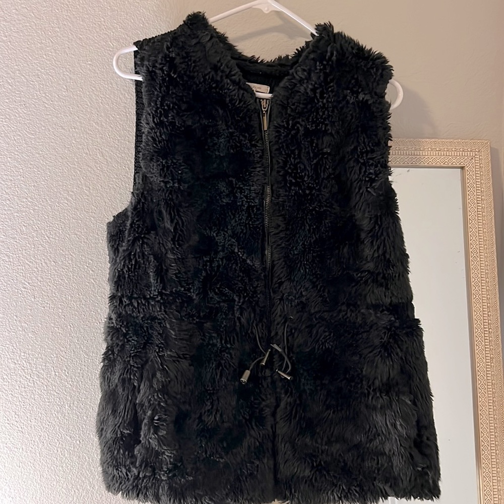 Faux fur vest